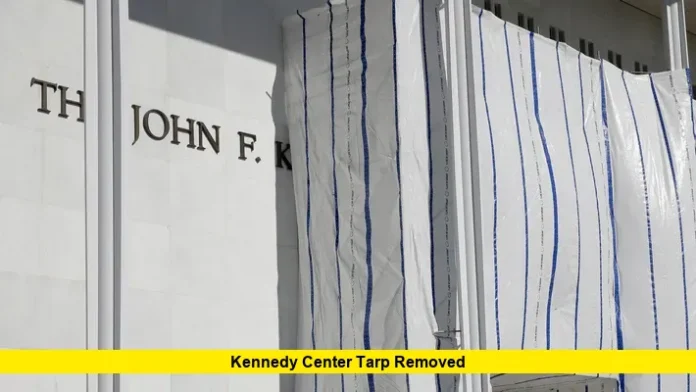 Kennedy Center Tarp Removed