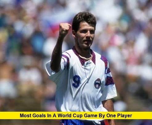 Most Goals in a World Cup Game by One Player Most Goals in a World Cup Game by One Player