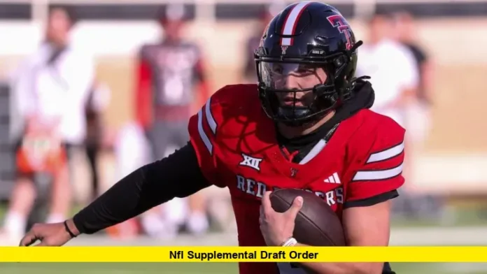 NFL Supplemental Draft Order NFL Supplemental Draft Order