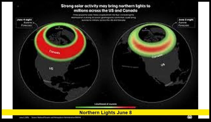 Northern lights June 8 Northern lights June 8