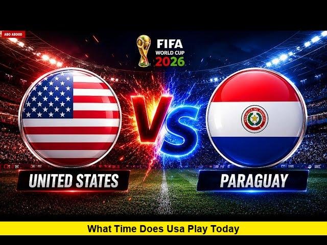 What Time Does USA Play Today What Time Does USA Play Today