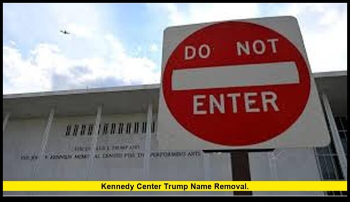 kennedy center trump name removal. kennedy center trump name removal.