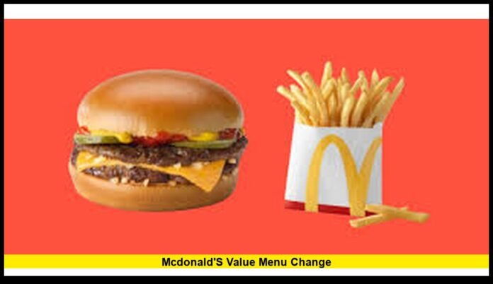 mcdonald's value menu change