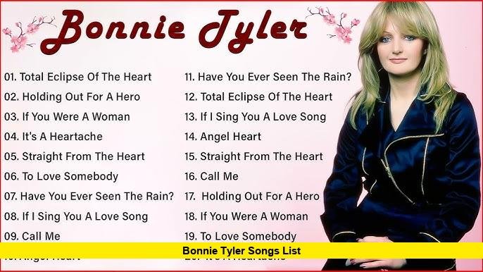Bonnie Tyler Songs List Bonnie Tyler Songs List