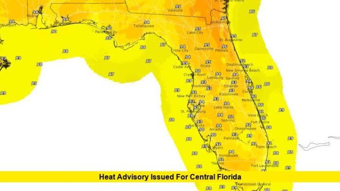 Heat Advisory Issued for Central Florida