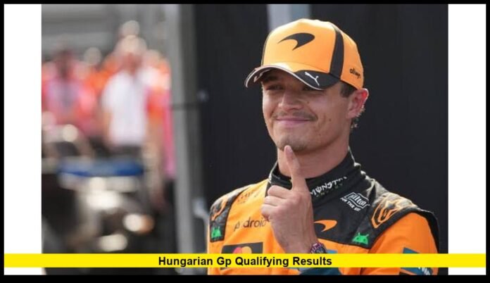 Hungarian GP qualifying results