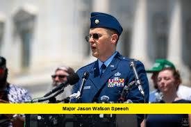 Major Jason Watson Speech