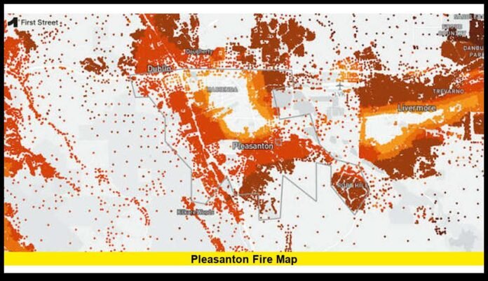 Pleasanton fire map Pleasanton fire map