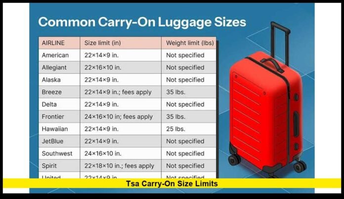 TSA carry-on size limits
