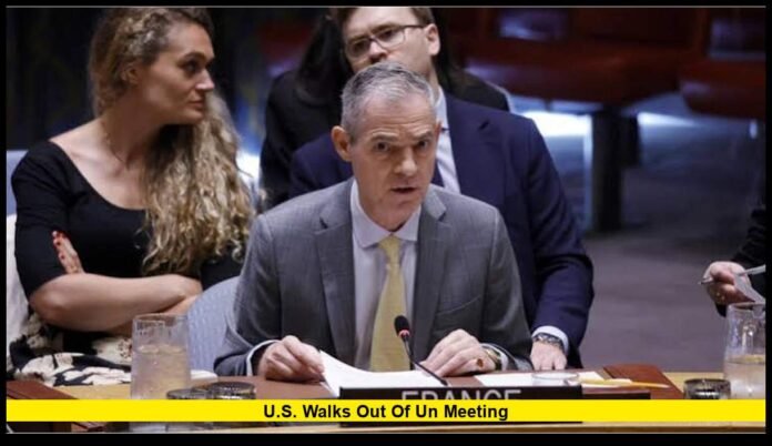 U.S. walks out of UN meeting