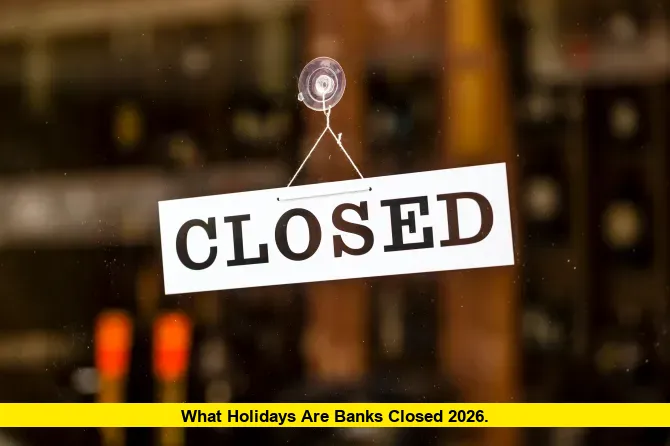 What Holidays Are Banks Closed 2026. What Holidays Are Banks Closed 2026