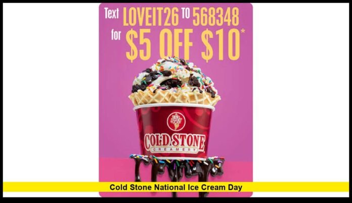 cold stone national ice cream day