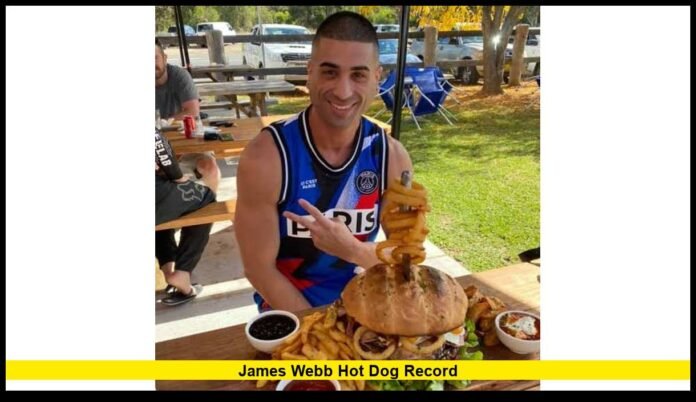 james webb hot dog record