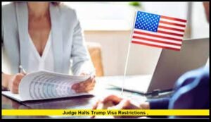 judge halts trump visa restrictions ,
