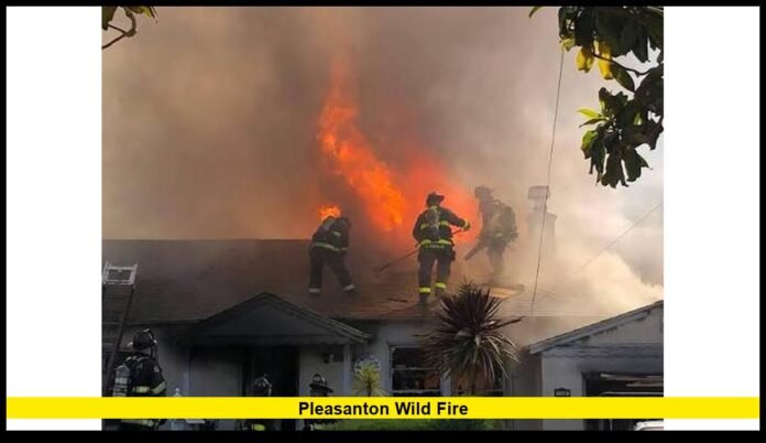 pleasanton wild fire