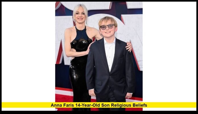 Anna Faris 14-year-old son religious beliefs
