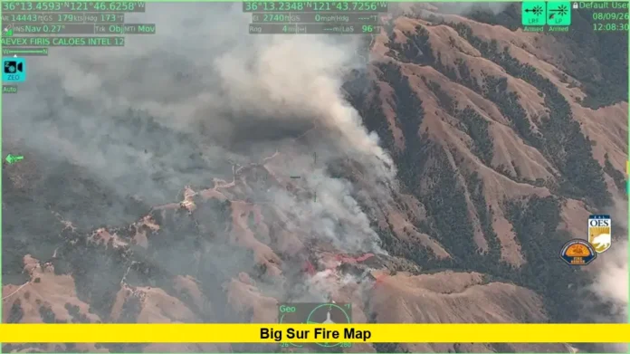 Big Sur Fire Map Big Sur Fire Map