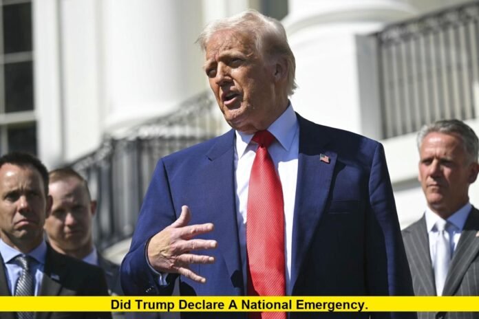 Did Trump Declare a National Emergency. Did Trump Declare a National Emergency