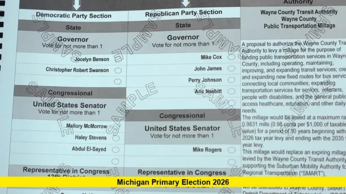 Michigan Primary Election 2026 Michigan Primary Election 2026