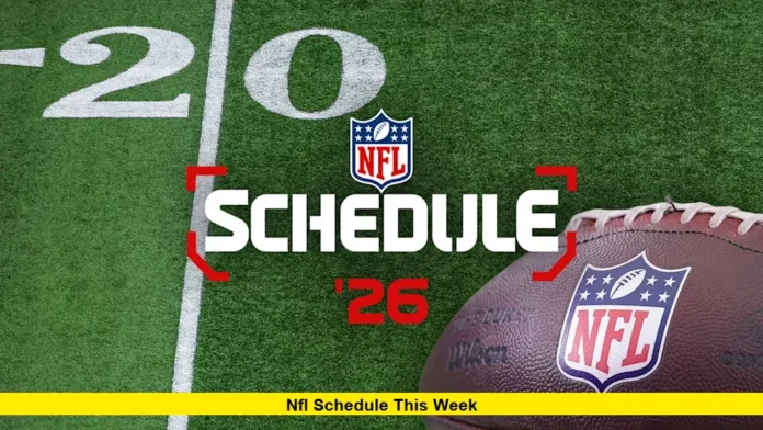 NFL Schedule This Week