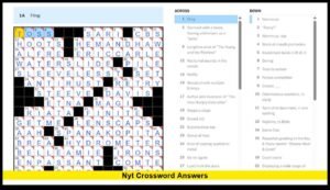 NYT crossword answers