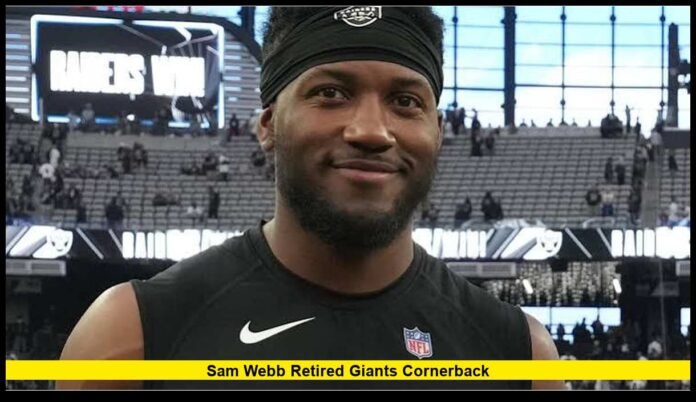 Sam Webb retired Giants cornerback Sam Webb retired Giants cornerback