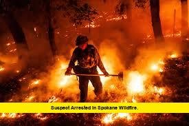 Suspect Arrested in Spokane Wildfire. Suspect Arrested in Spokane Wildfire