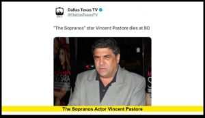 The Sopranos actor Vincent Pastore