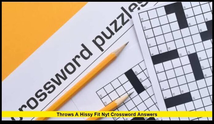 Throws a hissy fit NYT crossword answers Throws a hissy fit NYT crossword answers