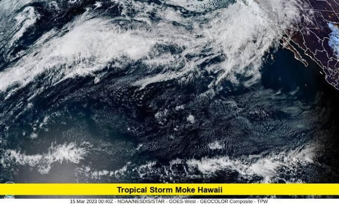 Tropical Storm Moke brings heavy rain and flood risk to Hawaii's Big Island days after Hurricane Lala.