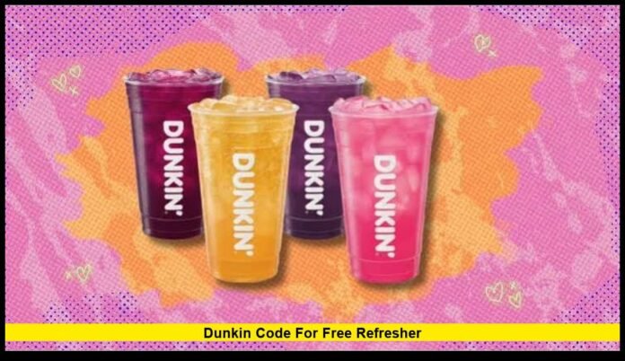 dunkin code for free refresher dunkin code for free refresher