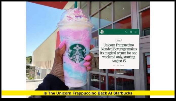 is the unicorn frappuccino back at starbucks is the unicorn frappuccino back at starbucks