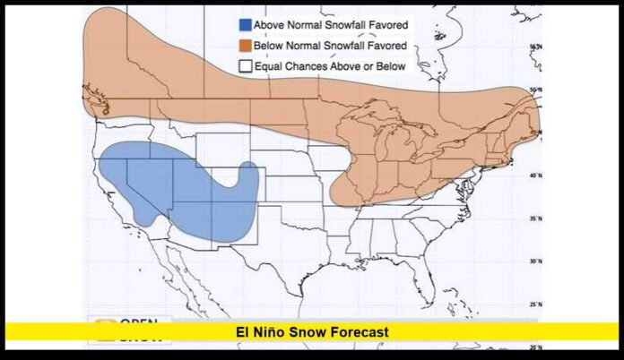El Niño snow forecast El Niño snow forecast