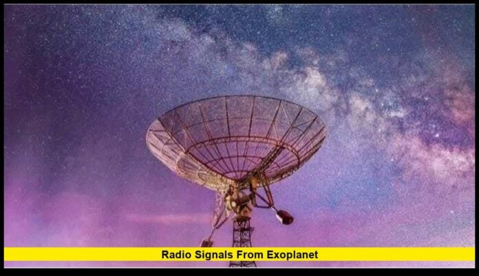 Radio signals from exoplanet Radio signals from exoplanet