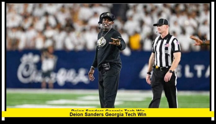 deion sanders georgia tech win