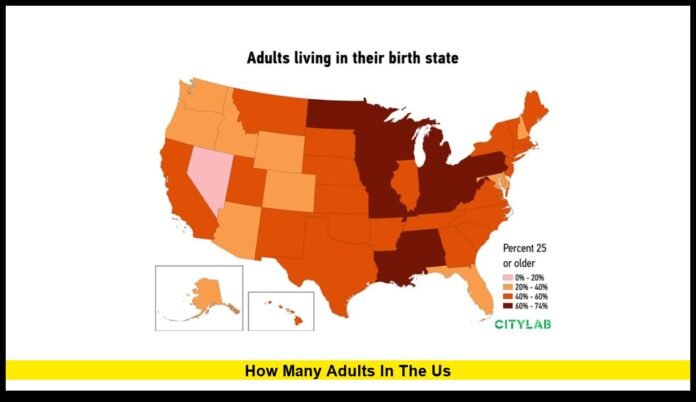 how many adults in the US