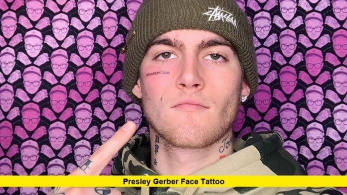 Presley Gerber Face Tattoo