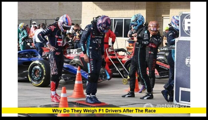 why do they weigh f1 drivers after the race The Real Reason Explained