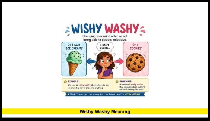 wishy washy meaning