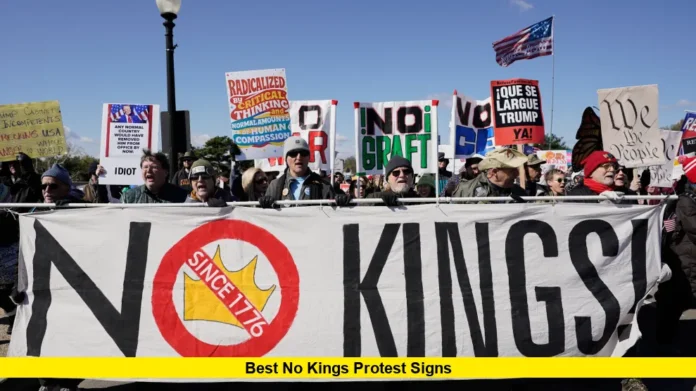 Best No Kings Protest Signs Best No Kings Protest Signs