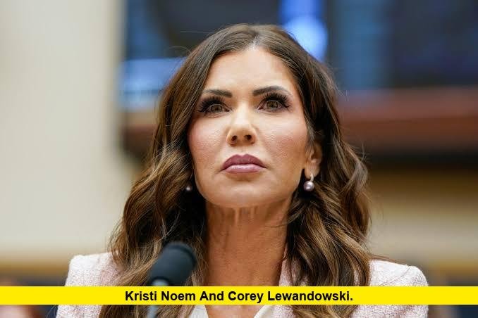 Kristi Noem and Corey Lewandowski