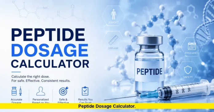 Peptide Dosage Calculator. Peptide Dosage Calculator