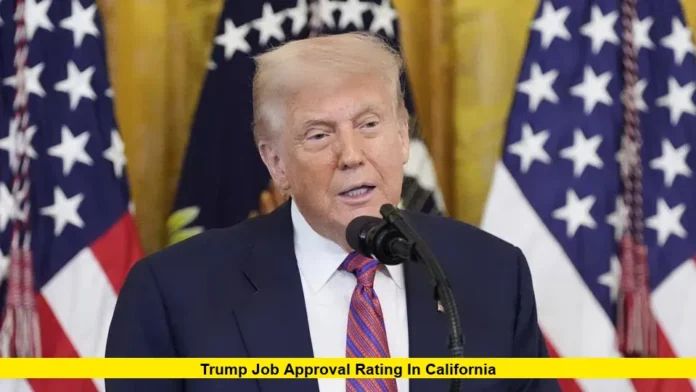 Trump job approval rating in California Trump job approval rating in California