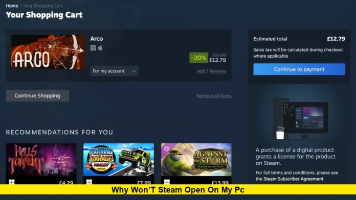 Why Won’t Steam Open on My PC