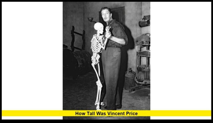 how tall was vincent price
