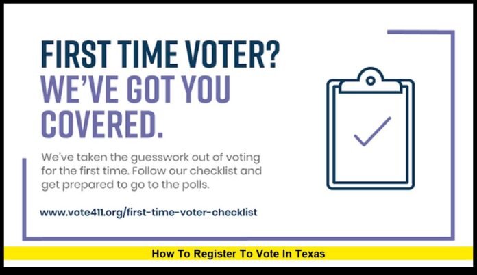 how to register to vote in texas