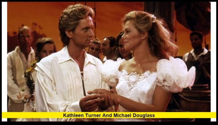 kathleen turner and michael douglass Secret Romance From Romancing the Stone Revealed After Four Decades