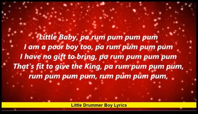 little drummer boy lyrics
