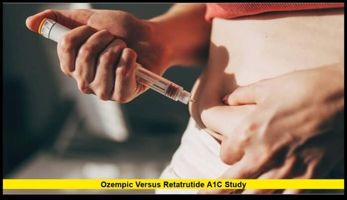 ozempic versus retatrutide a1c study