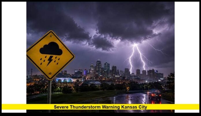 severe thunderstorm warning kansas city